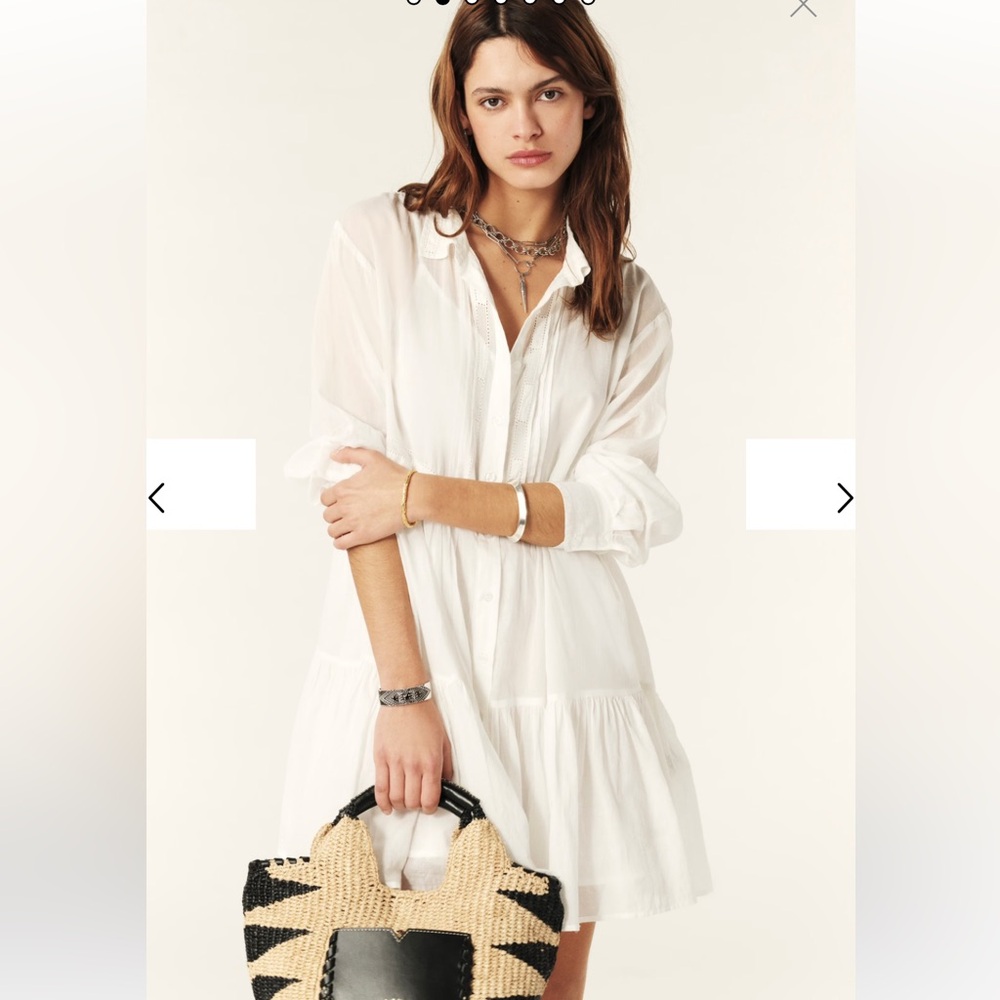Ba&sh Cosima white shirt dress. Brand new with tags.